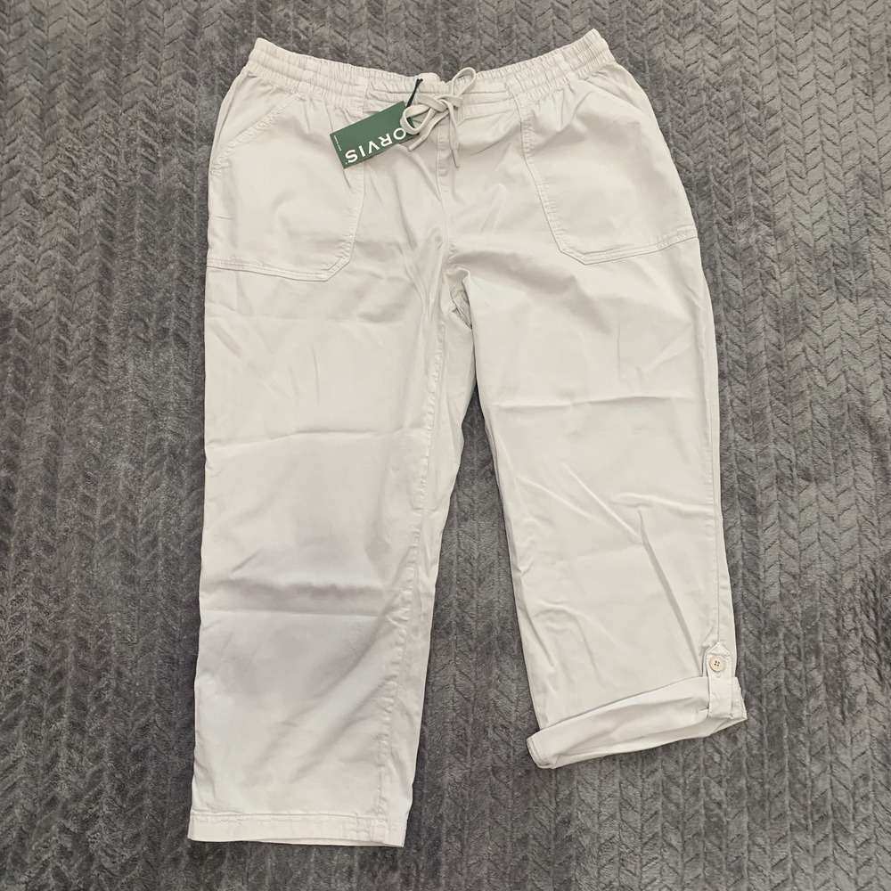 NWT Orvis Women's Size 20 Explorer Tencel Blend Pants With Elastic Waist Stretch
